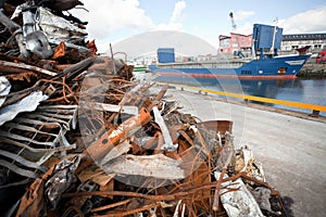 Heap of Recycling Steel photo