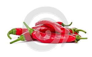 Heap of red chili peppers