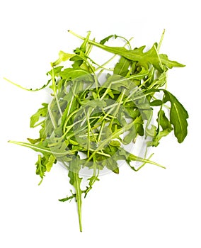 Heap of ruccola leaves