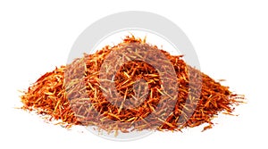 Heap of saffron threads