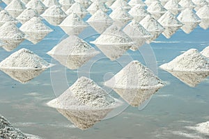 Heap of sea salt