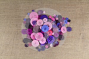 Heap of sewing buttons