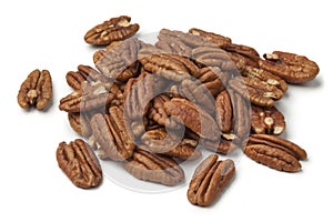 Heap of shelled pecan nuts