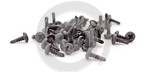 Heap of steel screws