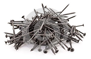 Heap of steel screws