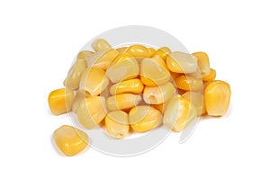 Heap of sweetcorn kernels