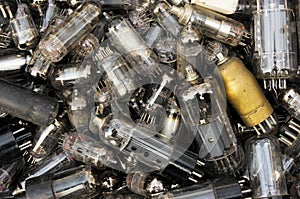 Heap of vacuum tubes