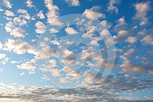 Heaped clouds on the sky