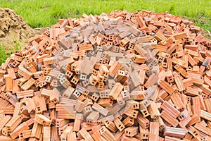 Heaps of bricks photo