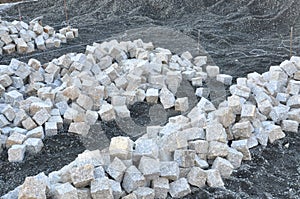 Heaps of cobblestones