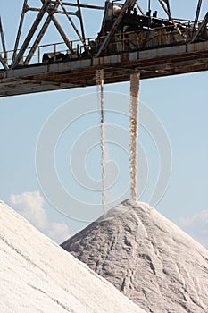 Heaps of salt, Margherita di Savoia, Italy