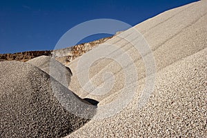 Mucho de piedra agregar carreteras construcción 