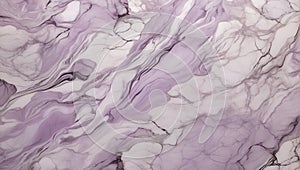 Lilac Whispers: Marble's Intricate Elegance Revealed. AI Generate