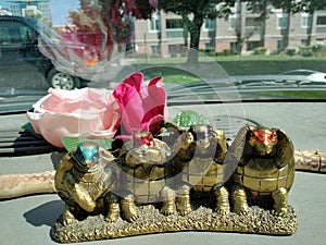 Hear no evil speak no evil see no evil in a half shell