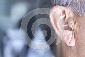 Hearing aid in ear