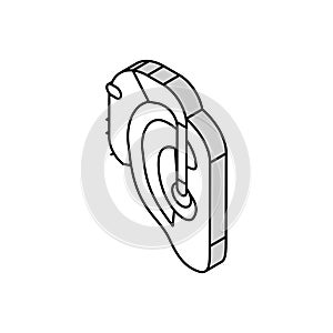 hearing aids isometric icon vector illustration photo
