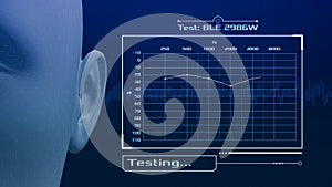 Hearing or audiometric test