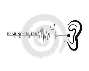 Hearing Logo Template vector icon