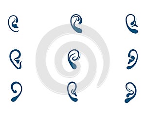 Hearing Logo Template vector icon