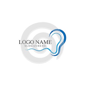 Hearing Logo Template vector icon design.
