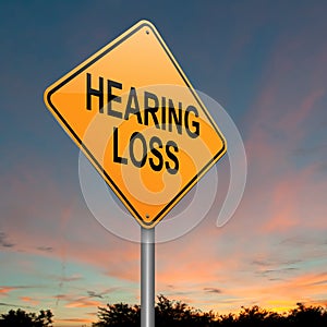 Hearing loss concept. photo