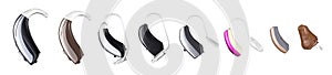 Hearing loss - panel of prostheses panoramic image
