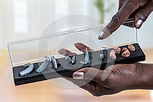 Hearing loss - panel of prostheses panoramic image