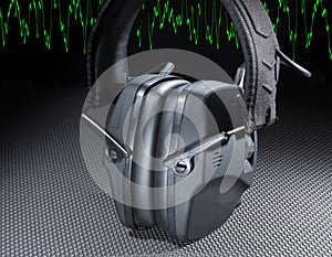 Hearing protection headset with sine wave