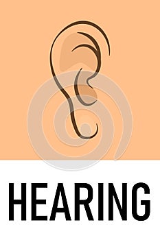 Hearing sense icon