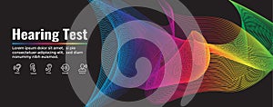 Hearing Test Web Header Banner - Sound Wave Images Set