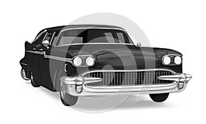 Hearse Car Isolated