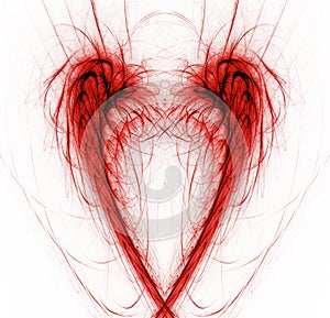 Heart abstract background on