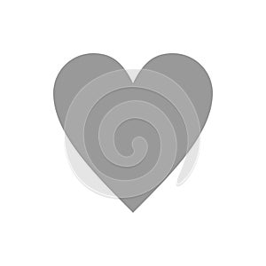 Heart.Abstract heart shape. Vector illustration.Heart icon in flat style. The heart as a symbol of love. Elegance.