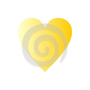 Heart.Abstract heart shape. Vector illustration.Heart icon in flat style. The heart as a symbol of love. Elegance.