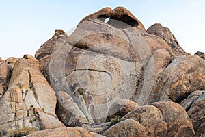 The Heart Arch on the Mobius Arch Trail in the Alabama Hills near Lone Pine, California, USA