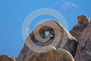 Heart Arch is a natural stone arch in a heart formation in the Alabama Hills National Scenic Area