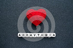 Heart arrhythmia, cardiac dysrhythmia or irregular heartbeat. Ar photo
