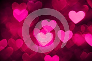 Heart background photo pink color