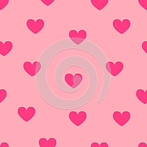 Heart background. Seamless vector pattern