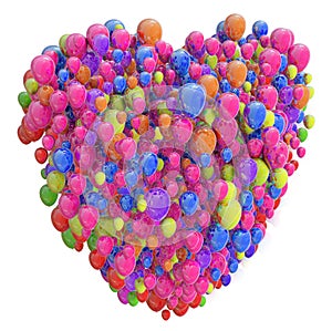 Heart from Balloons