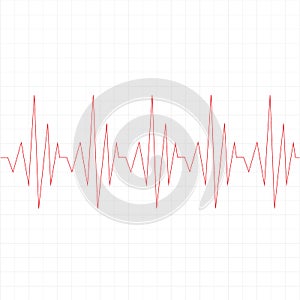 Heart beat cardiogram icon on white background. flat style. Heart disease cardiogram icon for your web site design, logo, app, UI