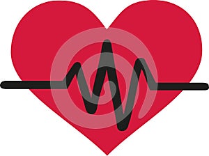 Heart beat line photo
