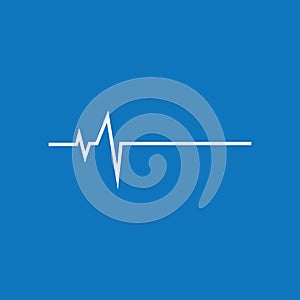 Heart beat logo or pulse line logo for medical medicine with modern vector illustration concept