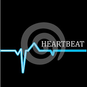 Heart beat monitor pulse line art vector icon, Ecg heartbeat. cardiology symbol. logo for cardiologist. Medical icon