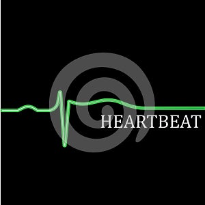 Heart beat monitor pulse line art vector icon, Ecg heartbeat. cardiology symbol. logo for cardiologist. Medical icon