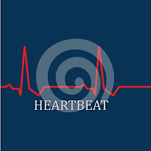 Heart beat monitor pulse line art vector icon, Ecg heartbeat. cardiology symbol. logo for cardiologist. Medical icon