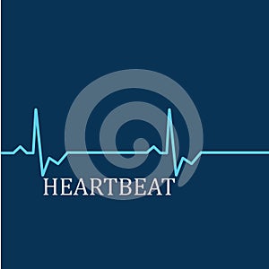 Heart beat monitor pulse line art vector icon, Ecg heartbeat. cardiology symbol. logo for cardiologist. Medical icon