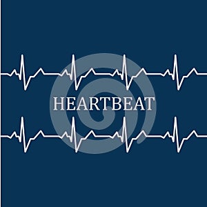 Heart beat monitor pulse line art vector icon, Ecg heartbeat. cardiology symbol. logo for cardiologist. Medical icon