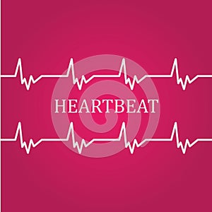 Heart beat monitor pulse line art vector icon, Ecg heartbeat. cardiology symbol. logo for cardiologist. Medical icon