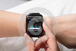 Heart Beat Monitor On Smart Watch